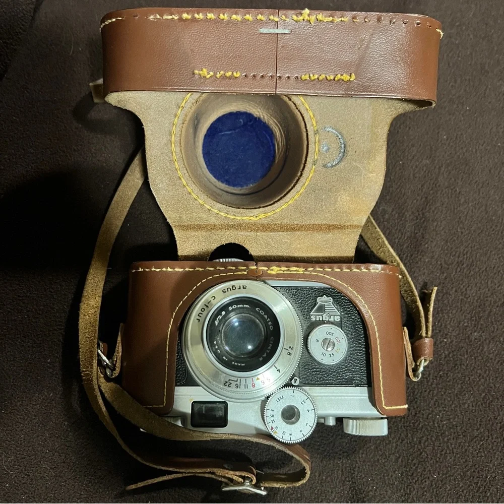 Vintage 1950’s Argus C-Four 35mm Rangefinder Camera